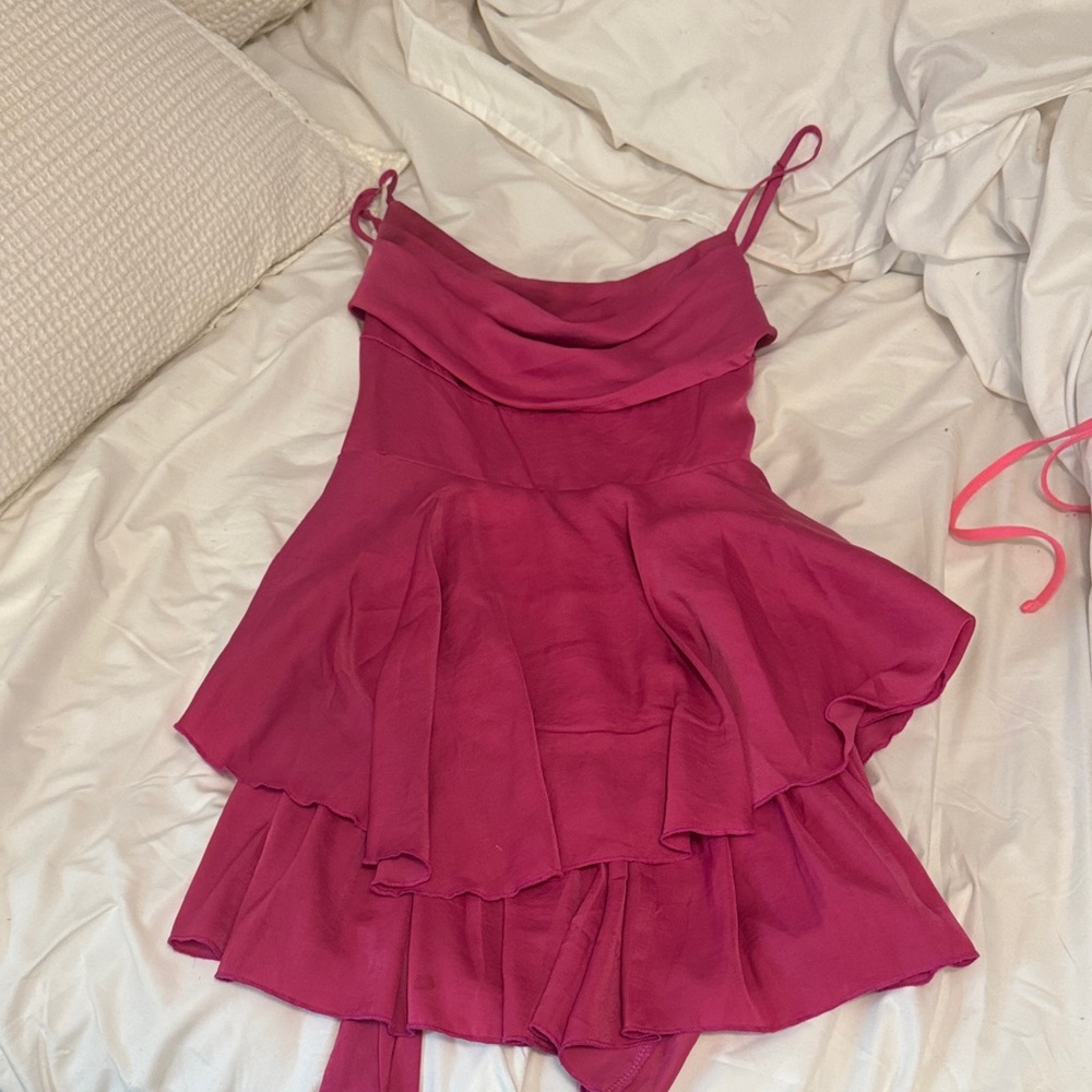 Francesca's Collections Pink Mini Dress